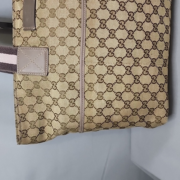 GUCCI GG Web Diaper / Tote Bag - Picture 3 of 15